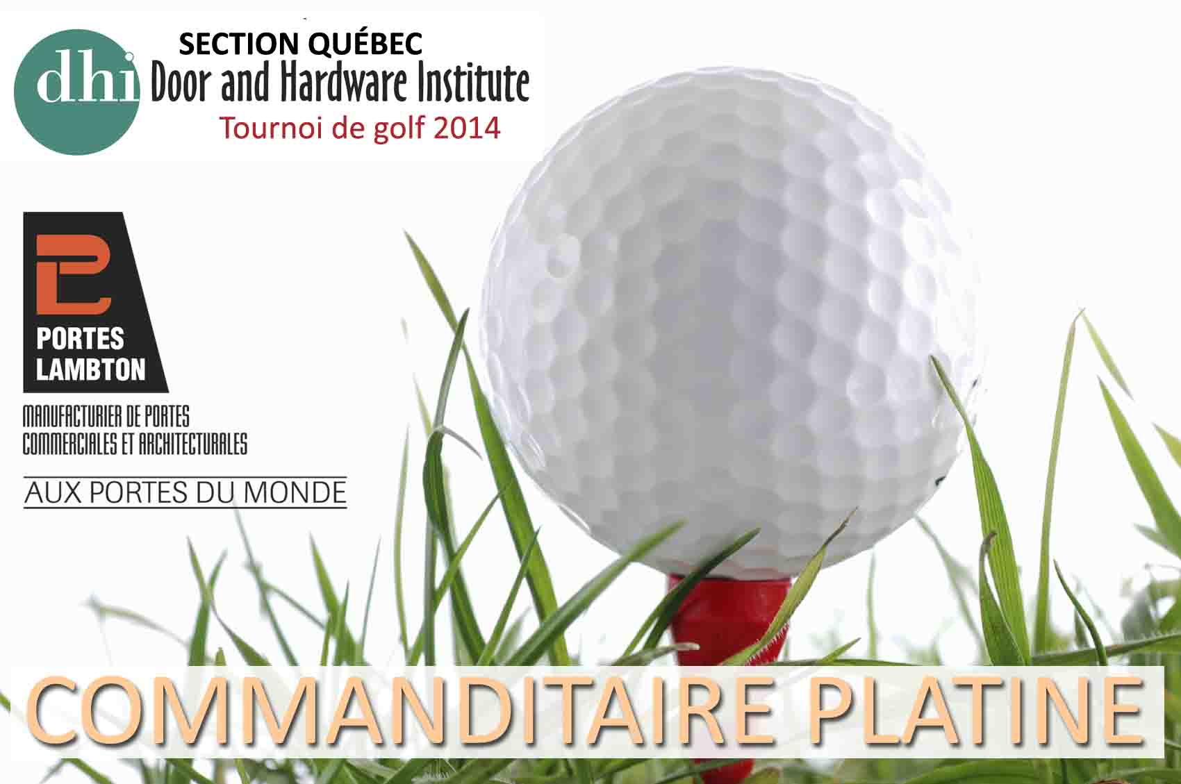 PORTES LAMBTON - Golf DHI Qc Commanditaire Platine