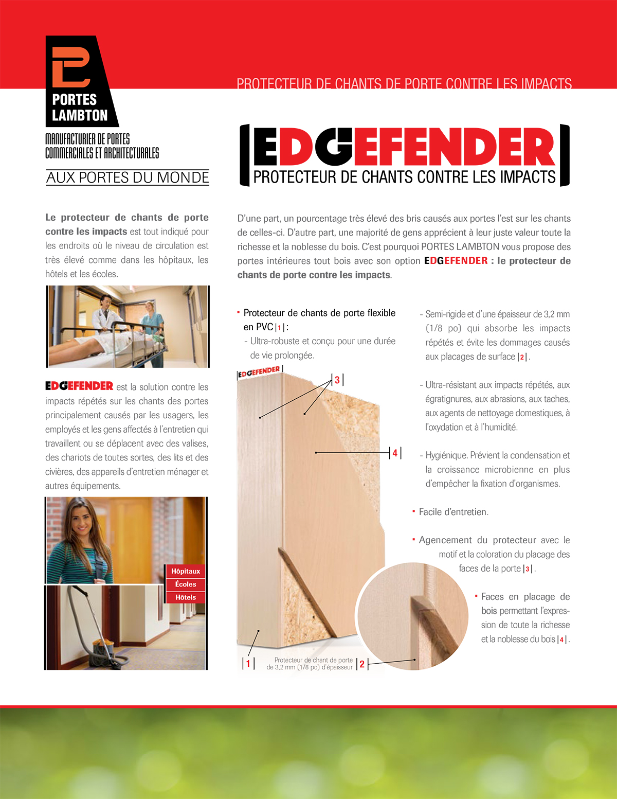 PORTES LAMBTON EDGEFENDER Feuillet