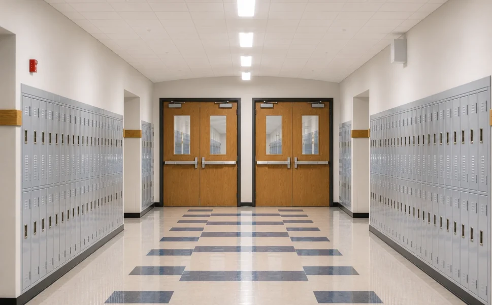(Education) Durable doors designed for security