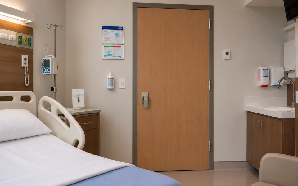 Patien room entry - Lambton Doors